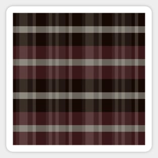 Winter Aesthetic Iagan 2 Hand Drawn Textured Plaid Pattern Sticker